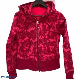 Lululemon Athletica Red Scuba Hoodie Size 8